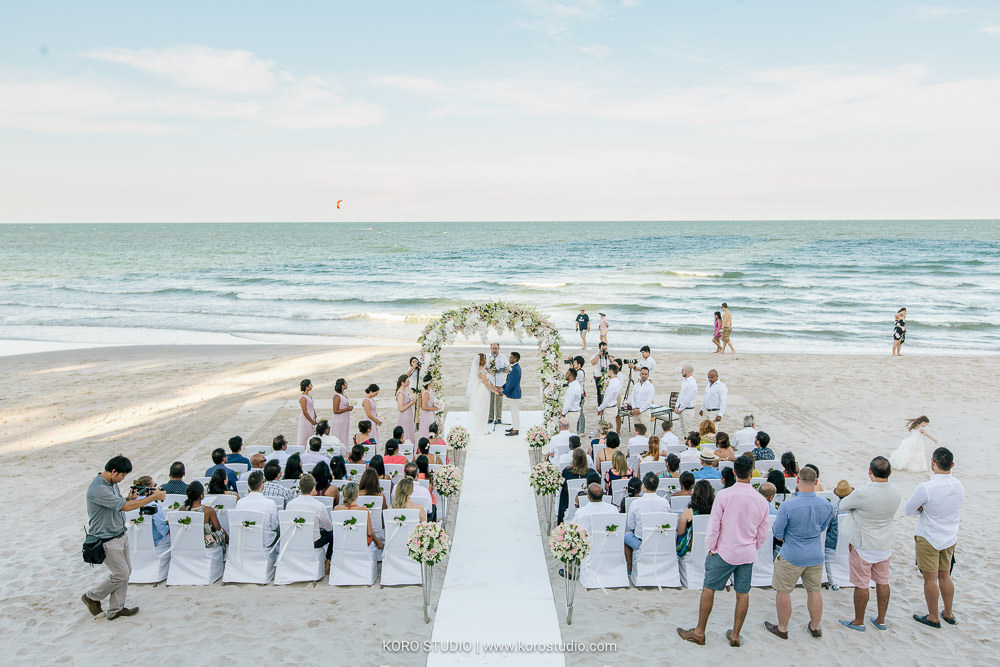 InterContinental Hua Hin Wedding Beach Western Wedding Ceremony of Kristen and Rajan from Australia