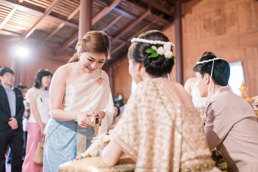 korostudio thai house wedding ceremony ruenjoawsao math ying 199 งานแต่งงานบ้านเรือนไทย พิธีไทย คุณแมท และคุณหญิง เรือนเจ้าสาว รัชวิภา | Thai Wedding Ceremony Math and Ying at Thai House Ruenjoawsao