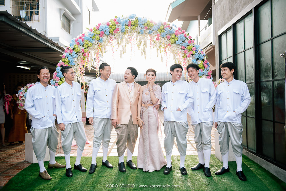 korostudio thai wedding ceremony tuey 44 Wedding at Home Thai Wedding Ceremony Supawee and Pangpichet | งานแต่งงานพิธีไทยคุณเตย และคุณวี
