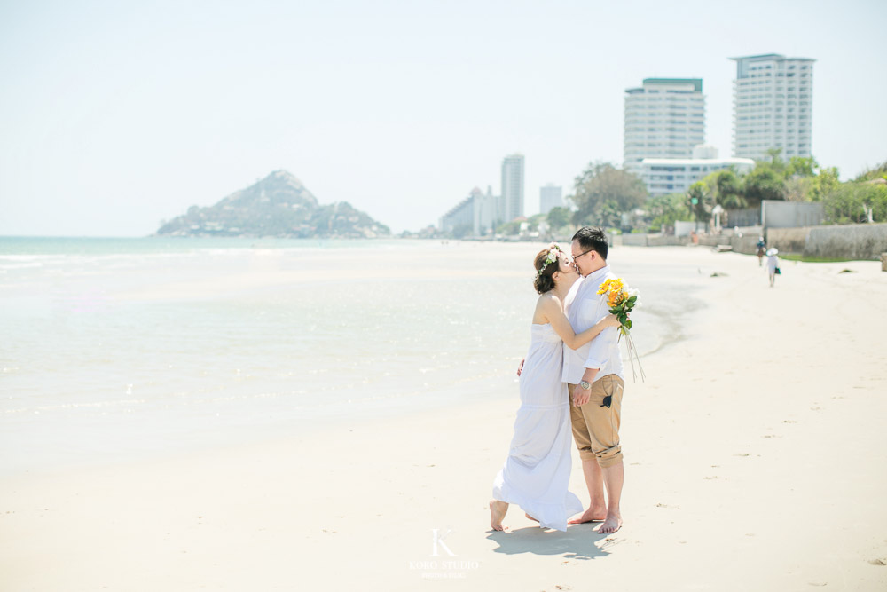พรีเวดดิ้งทะเล Let's Sea Hua Hin Pre Wedding Beach Thailand
