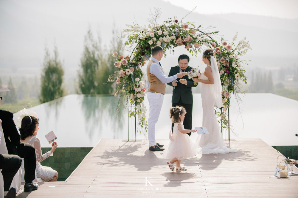 Toscana Valley Western Wedding in Thailand with Mountain