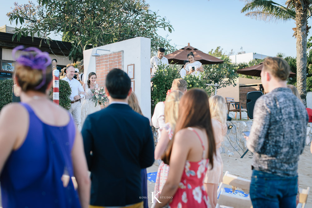 Aleenta Hua Hin Western Wedding Ceremony - Bianca and Pete