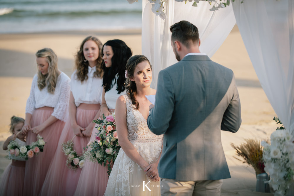 Aleenta Hua Hin Western Wedding Ceremony - Bianca and Pete